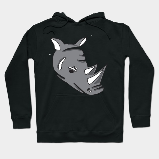 rhinoceros head Hoodie by Urtype